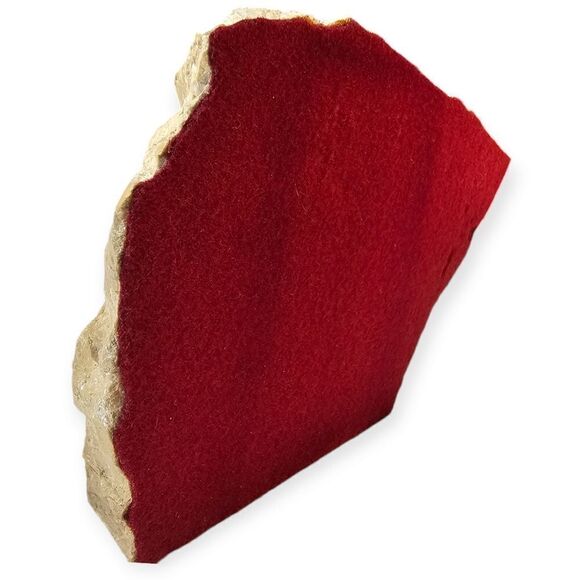 Vintage 80s Stone Slab Marble Rabbit Painting Signed Decor Piece - Picture 4 of 8